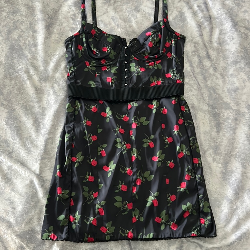 For Love and Lemons- Black Cherry Mini Dress- size M